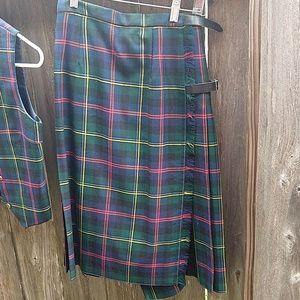 Authentic Scottish kilt and vest